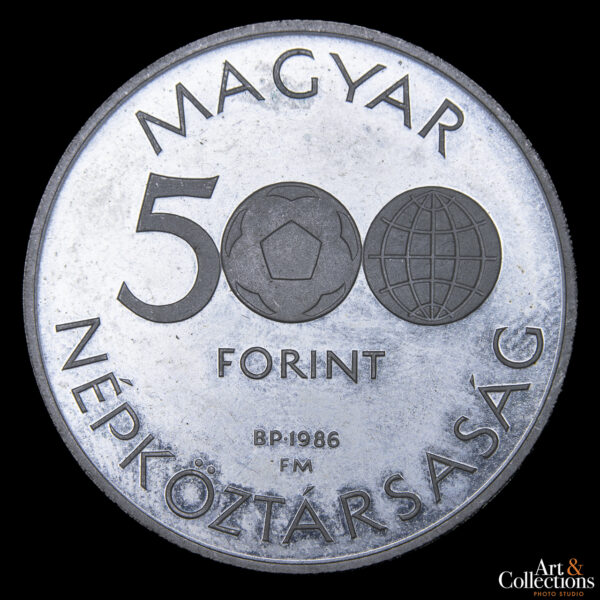 Hungría 500 Forint 1986 - Campeonato Mundial de Fútbol México '86-Jugadores - Imagen 2