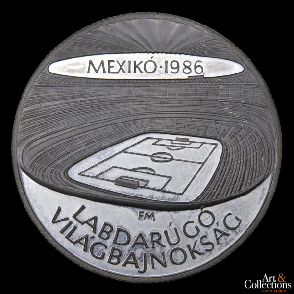 Hungría 500 Forint 1986 - Campeonato Mundial de Fútbol México '86-Estadio Azteca