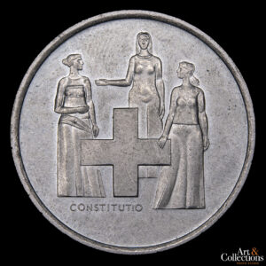 Suiza 5 Francos 1974 – Centenario de la Revisión de la Constitución