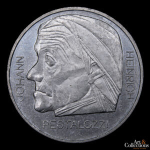 Suiza 5 Francos 1977 – 150º Aniversario de la Muerte de Johann Heinrich Pestalozzi