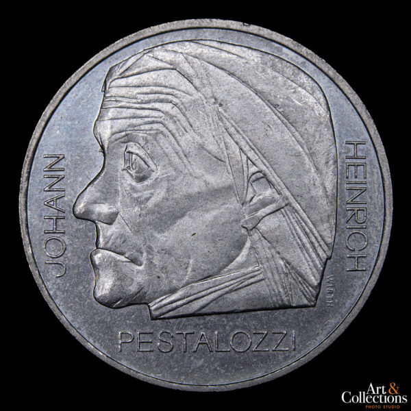 Suiza 5 Francos 1977 - 150º Aniversario de la Muerte de Johann Heinrich Pestalozzi