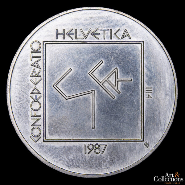 Suiza 5 Francos 1987 - Centenario del Nacimiento del Le Corbusier - Imagen 2