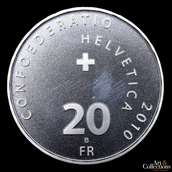 Suiza 20 Francos 2010 - Swiss Railways - Centenario del Ferrocarril de Bernina - Imagen 2