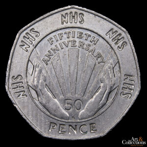 Gran Bretaña 50 Pence 1998 – 50º Aniversario – Servicio Nacional de Salud