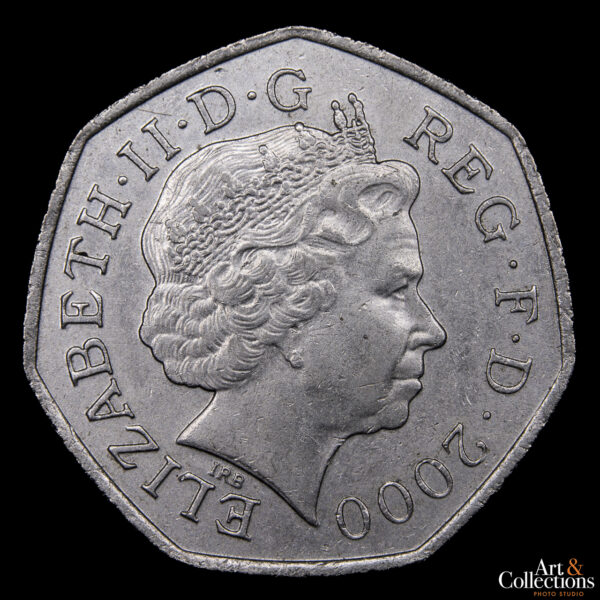 Gran Bretaña 50 Pence 2000 - 150º Aniversario - Acta de las Bibliotecas Públicas de 1850 - Imagen 2