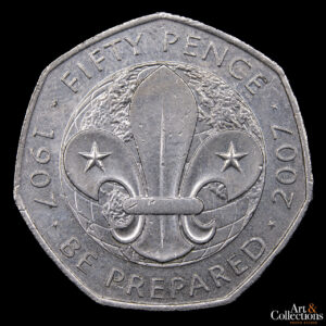 Gran Bretaña 50 Pence 2007 – 100º Aniversario – Movimiento Scout
