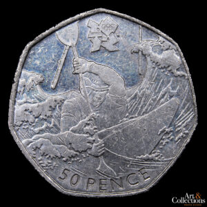 Gran Bretaña 50 Pence 2011 – XXX Juegos Olímpicos de Verano, Londres 2012 – Canotaje