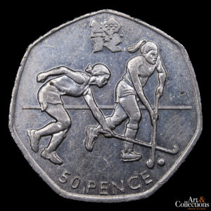 Gran Bretaña 50 Pence 2011 – XXX Juegos Olímpicos de Verano, Londres 2012 – Hockey