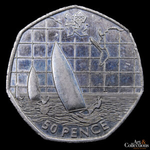 Gran Bretaña 50 Pence 2011  – XXX Juegos Olímpicos de Verano, Londres 2012 – Vela