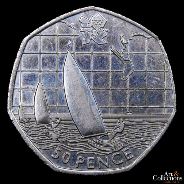 Gran Bretaña 50 Pence 2011  - XXX Juegos Olímpicos de Verano, Londres 2012 - Vela