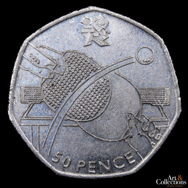 Gran Bretaña 50 Pence 2011  - XXX Juegos Olímpicos de Verano, Londres 2012 - Tenis de Mesa
