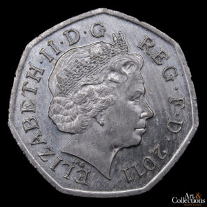 Gran Bretaña 50 Pence 2011  – XXX Juegos Olímpicos de Verano, Londres 2012 – Tenis de Mesa