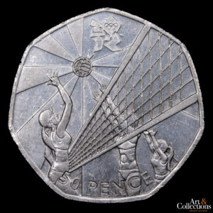 Gran Bretaña 50 Pence 2011  – XXX Juegos Olímpicos de Verano, Londres 2012 – Voley