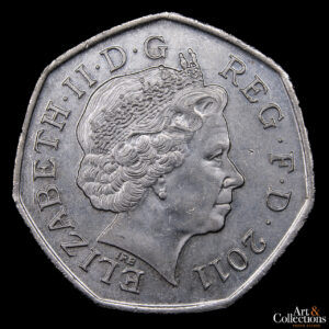 Gran Bretaña 50 Pence 2011  – XXX Juegos Olímpicos de Verano, Londres 2012 – Voley