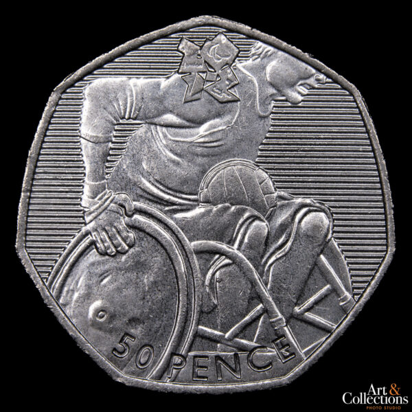 Gran Bretaña 50 Pence 2011 - XXX Juegos Olímpicos de Verano, Londres 2012 - Rugby en sillas de ruedas