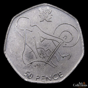Gran Bretaña 50 Pence 2011 – XXX Juegos Olímpicos de Verano, Londres 2012 – Levantamiento de Pesas