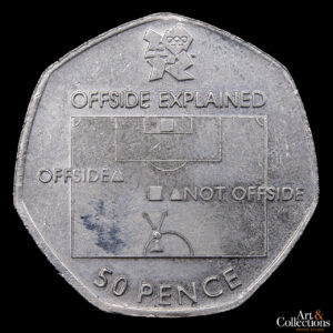 Gran Bretaña 50 Pence 2011 – XXX Juegos Olímpicos de Verano, Londres 2012 – Fútbol