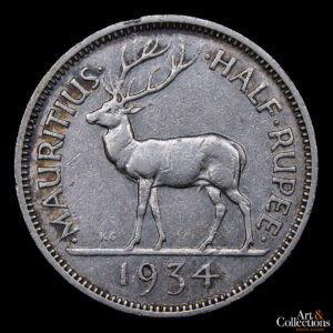 Mauricio 1/2 Rupia 1934