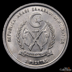 Saharaui, Republica Árabe Democrática 5 pesetas 1992 – Transporte Típico