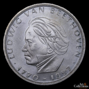 Alemania Federal 5 Marcos 1970 F – 200 aniversario del nacimiento de Ludwig van Beethoven