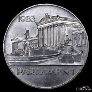 Austria 500 Schilling 1983 – Centenario del Edificio del Parlamento