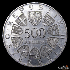 Austria 500 Schilling 1983 – Centenario del Edificio del Parlamento