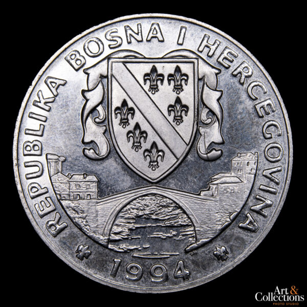 Bosnia y Herzegovina 500 Dinara 1994 - Preservar el Planeta Tierra - Eohippus - Imagen 2