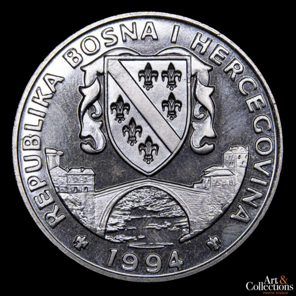 Bosnia y Herzegovina 500 Dinara 1994 - Preservar el Planeta Tierra - Oso Negro - Imagen 2