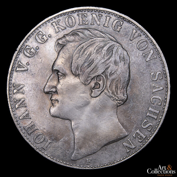 Alemania 2 Thaler 1857 F - (Reino de Sajonia)