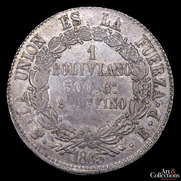 Bolivia 1 Boliviano 1865 FP