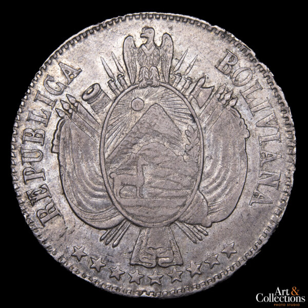 Bolivia 1 Boliviano 1865 FP - Imagen 2