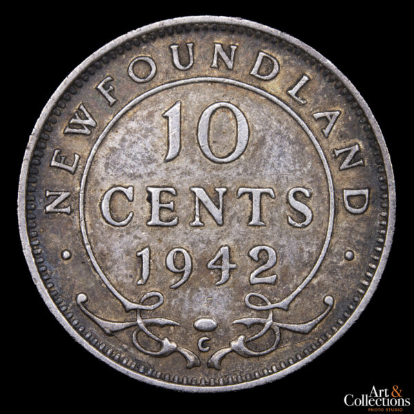 Canadá (Terranova) 10 Cents 1942 - Imagen 2