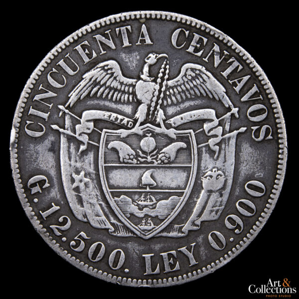 Colombia 50 Centavos 1916 - Imagen 2