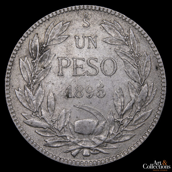 Chile 1 Peso 1895 - Imagen 2