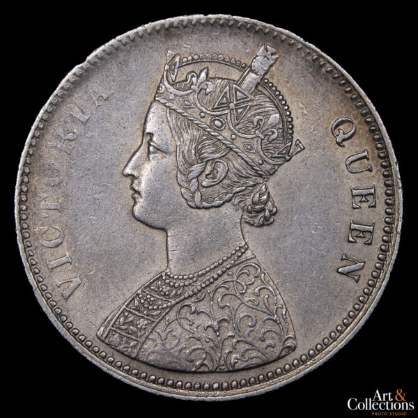 India Británica 1 Rupia 1862