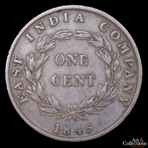 Straits Settlements 1 Cent 1845 – Compañía Británica de las Indias Orientales