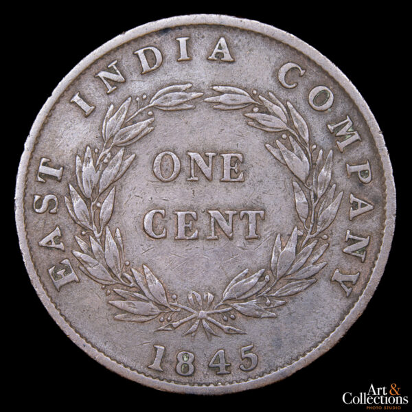 Straits Settlements 1 Cent 1845 - Compañía Británica de las Indias Orientales