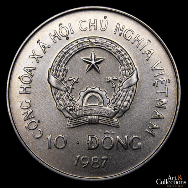 Vietnam 10 Dong 1987 - Fauna, Orangután - Imagen 2