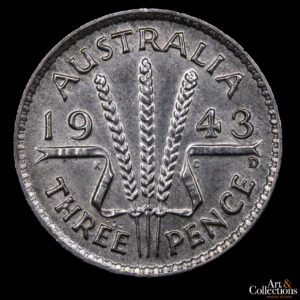 Australia 3 Pence 1943 D