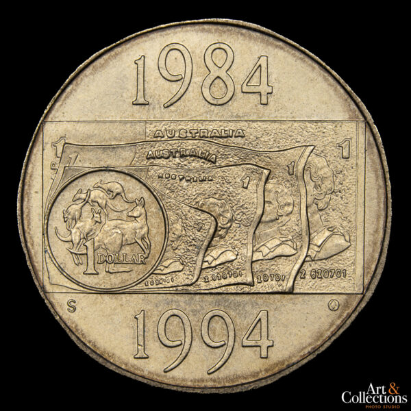 Australia 1 Dólar 1994 S - 10º Aniversario de la Moneda de 1 Dólar - Ceca Sidney