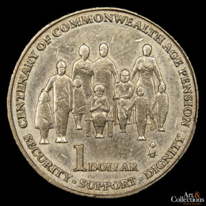 Australia 1 Dólar 2009 – 100º Aniversario – Pensión por Edad de la Commonwealth