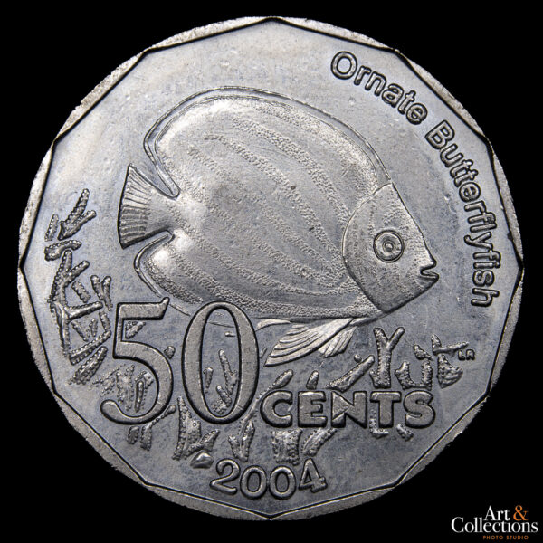 Keeling Cocos 50 Cents 2004 - "Pez Mariposa" - Imagen 2