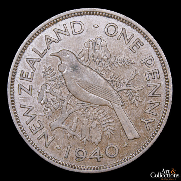 Nueva Zelanda 1 Penny 1940 - Jorge VI - Imagen 2