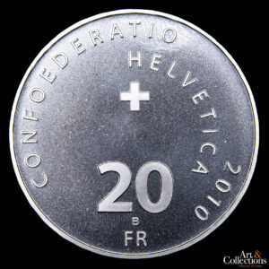 Suiza 20 Francos 2010 – Centenario de la Muerte de Henry Dunant