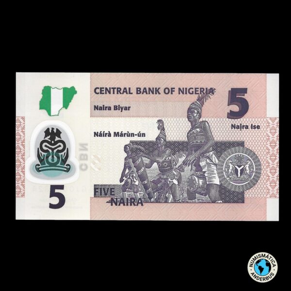 Nigeria 5 Naira 2021 - Imagen 2