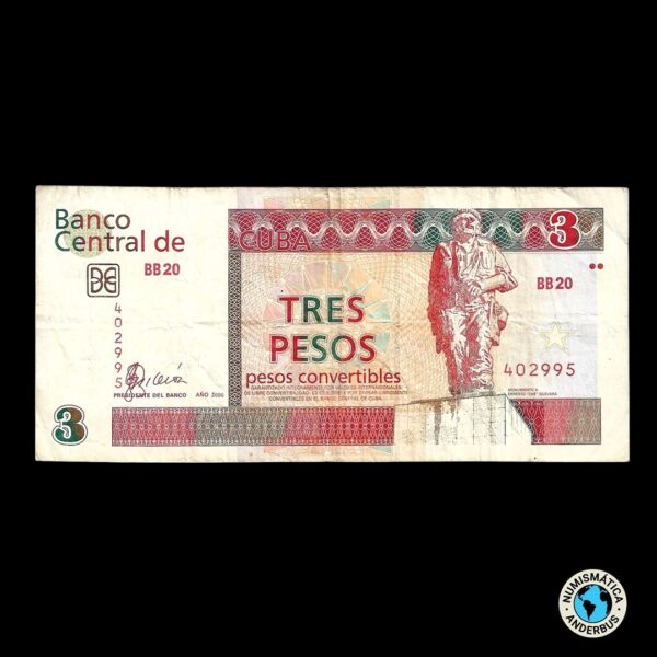 Cuba 3 Pesos 1995