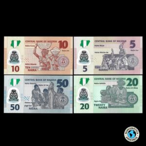 Nigeria x4 (5-10-20-50) Naira 2009/10