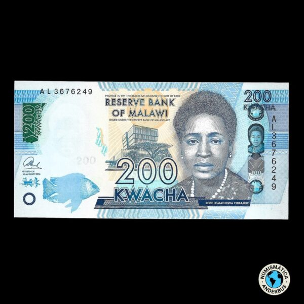 Malawi 200 Kwanzas 2016