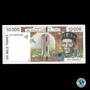 Estados del África Occidental – A Costa de Marfil-10.000 Francos 1999