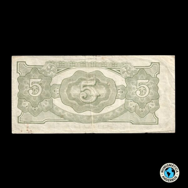 Indias Holandesas 5 Gulden 1942 (ND) - Imagen 2